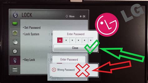 how to reset lg tv password