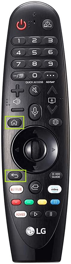 how to reset lg tv remote control