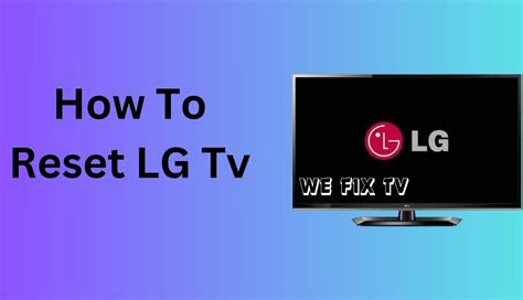 how to soft reset lg tv